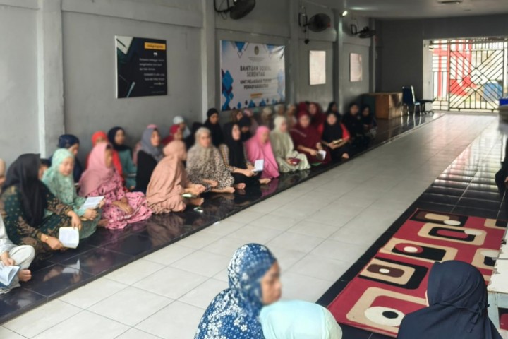 Meningkatkan Keimanan dan Pembinaan Karakter, Lapas IIA Bengkalis Gelar Pengajian WBP Wanita