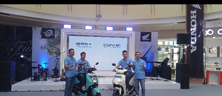 CDN Riau Resmi Luncurkan Sepeda Motor Listrik Honda CUV e: di Riau