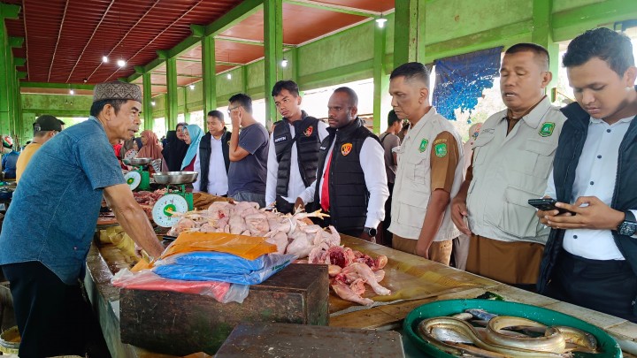 Polres Meranti Dan Disperindag Monitoring Ketersediaan Sembako Menjelang Ramadhan 1446 H