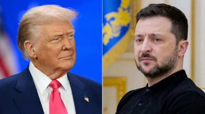 Presiden AS Donald Trump dan Presiden Ukraina Volodymyr Zelensky /AFP