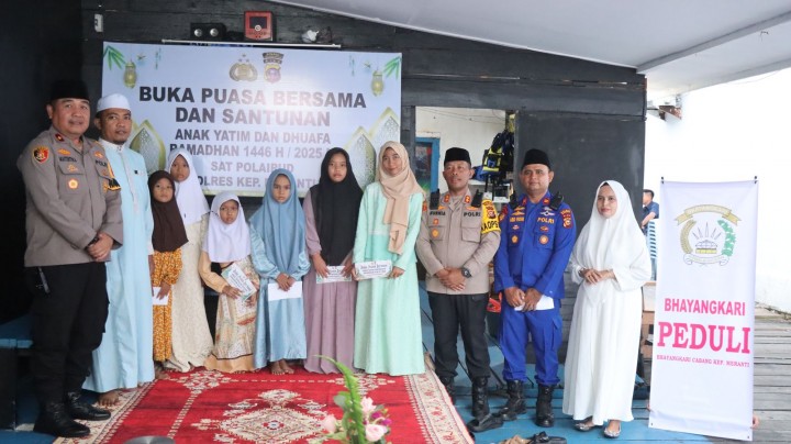 Polres Kepulauan Meranti Gelar Buka Puasa Bersama Anak Yatim dan Dhuafa, Pererat Silaturahmi di Bulan Ramadhan