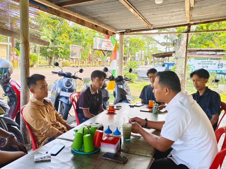 Sat Intelkam Polres Bengkalis Diskusi Dengan Mahasiswa PMII