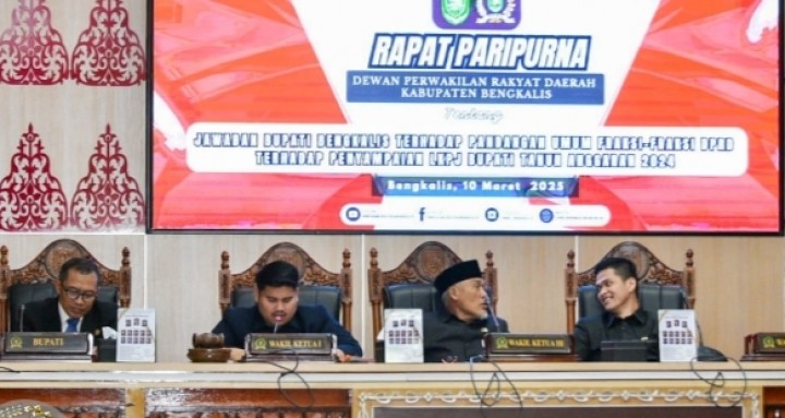 Berikut Pandangan 7 Fraksi DPRD Bengkalis Terkait LKPJ Bupati