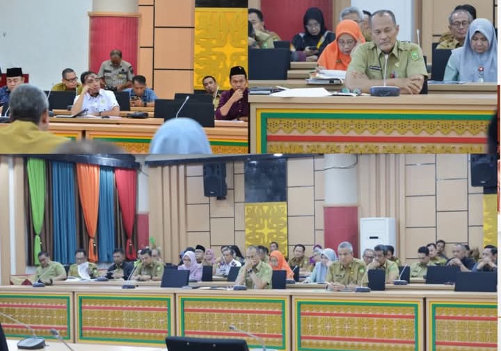 Badan Anggaran (Banggar) DPRD Provinsi Riau bersama Tim Anggaran Pemerintah Daerah (TAPD) Provinsi Riau menggelar rapat kerja guna melakukan koordinasi dan konsultasi terkait pelaksanaan Anggaran Pendapatan dan Belanja Daerah (APBD) Provinsi Riau Tahun 2025. Rapat tersebut berlangsung di Ruang Rapat