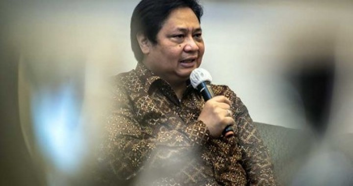 Menko Perekonomian Airlangga Hartarto. Sumber: bisnis.com