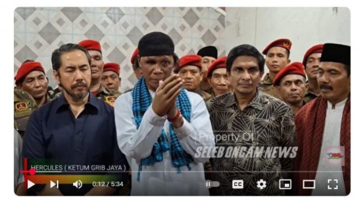 Hercules Minta Maaf ke Sutiyoso, Namun Ogah damai dengan Gatot Nurmantyo. 