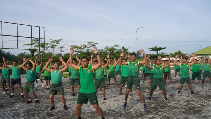 Uji Ketangguhan Prajurit, Kodim 0322/Siak Gelar Samapta Periodik I Tahun 2025
