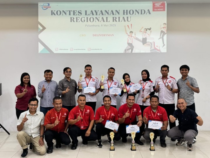 Capella Honda Gelar Kontes Layanan Honda Regional Riau 2025, Tingkatkan Kualitas Pelayanan