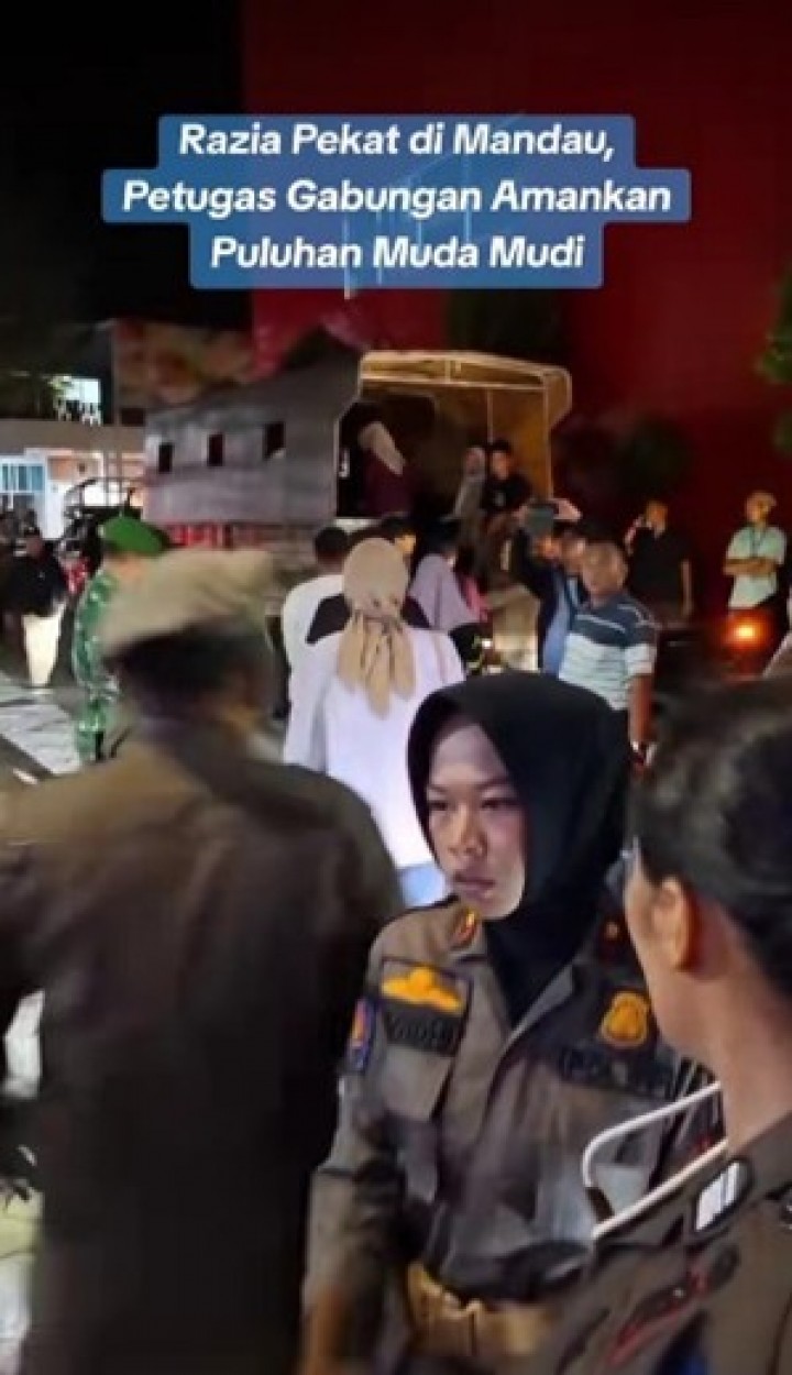 Puluhan Pasangan Muda Mudi Terjaring Razia Pekat Satpol PP Mandau di Bengkalis