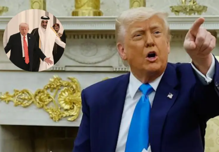 Donald Trump Membentak Wartawan Saat Ditanya Tentang Jet Qatar