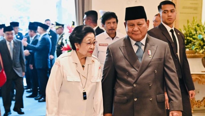 Megawati Ketemu Prabowo di Upacara Hari lahir Pancasila, Ada Gibran hingga Try Sutrisno 