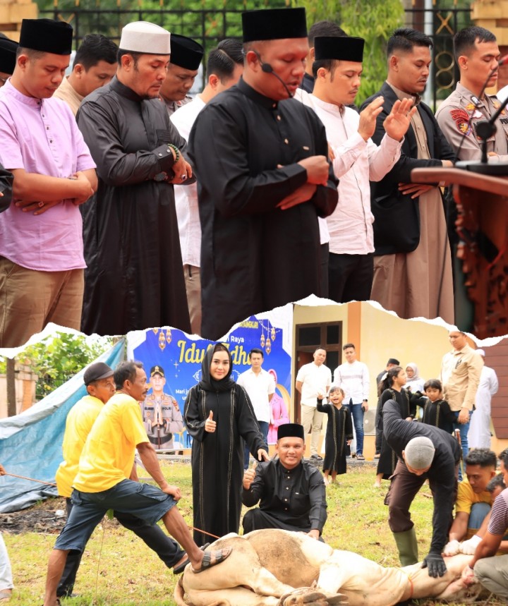 Polres Siak Gelar Shalat Idul Adha dan Kurban: Iman, Kepedulian, dan Kedekatan dengan Rakyat