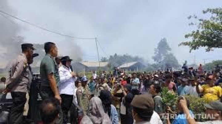 Bupati Siak Turun, Redam Kerusuhan Akibat Sengketa Lahan Pt SSL di Desa Tumang