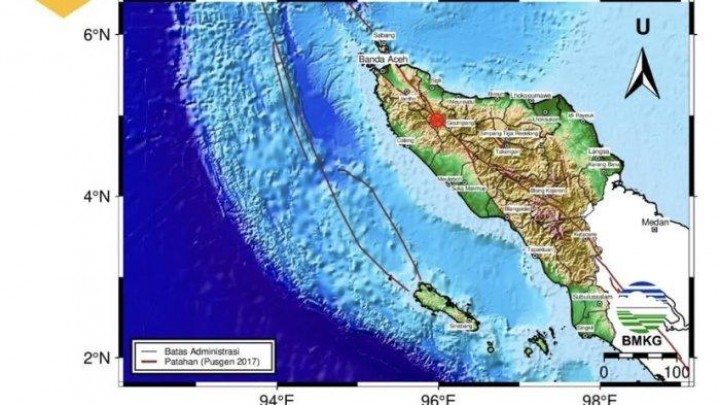Gempa M 4,4 Guncang Pidie Jaya Aceh Akibat Sesar Sumatera 