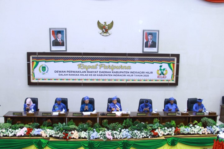 DPRD Inhil Gelar Paripurna Istimewa Dalam Rangka Milad ke-60 Kabupaten Indragiri Hilir