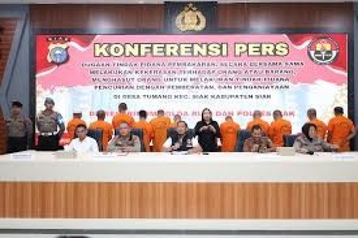 Polda Riau Tetapkan 13 Tersangka dalam Kasus Pembakaran dan Penjarahan PT SSL di Kabupaten Siak