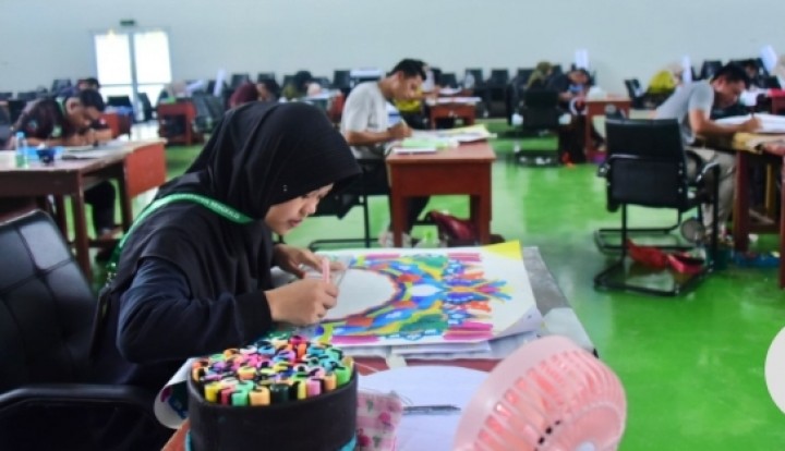 110 Peserta Barzanji, 44 Peserta KTIQ dan 86 Peserta Khatt Naskah, Unjuk Karya Perherlatan MTQ Ke-43 di Bengkalis