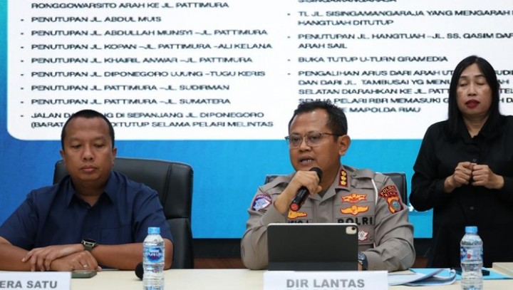 Ini Rute Pengalihan Lalin di Pekanbaru Saat Riau Bhayangkara Run 2025