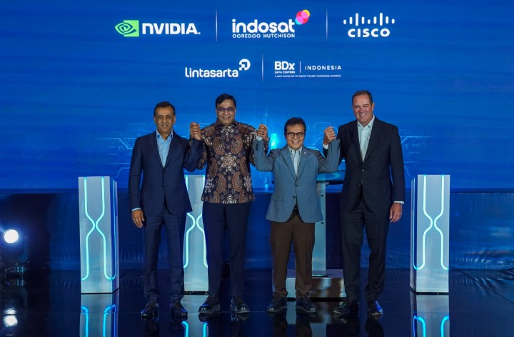 Komdigi Luncurkan AI Center of Excellence Bersama Indosat, Cisco, dan NVIDIA