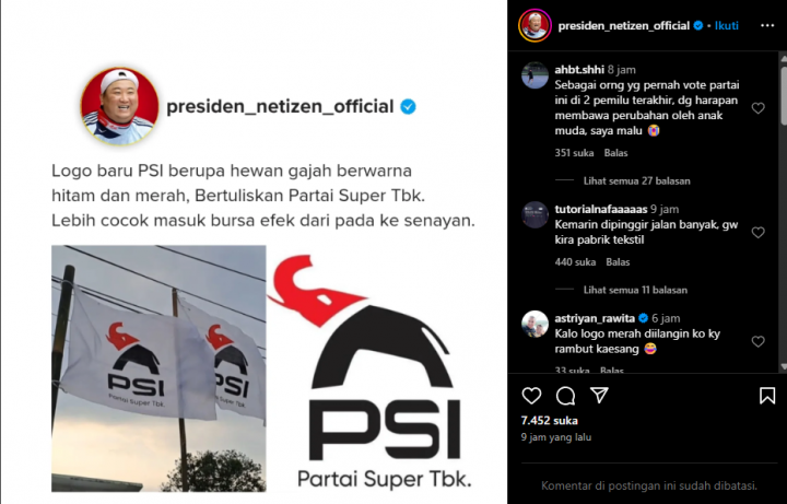 Bendera Gajah Merah Hitam Tulisan PSI Beredar di Solo Jelang Kongres Partai Mawar Merah 