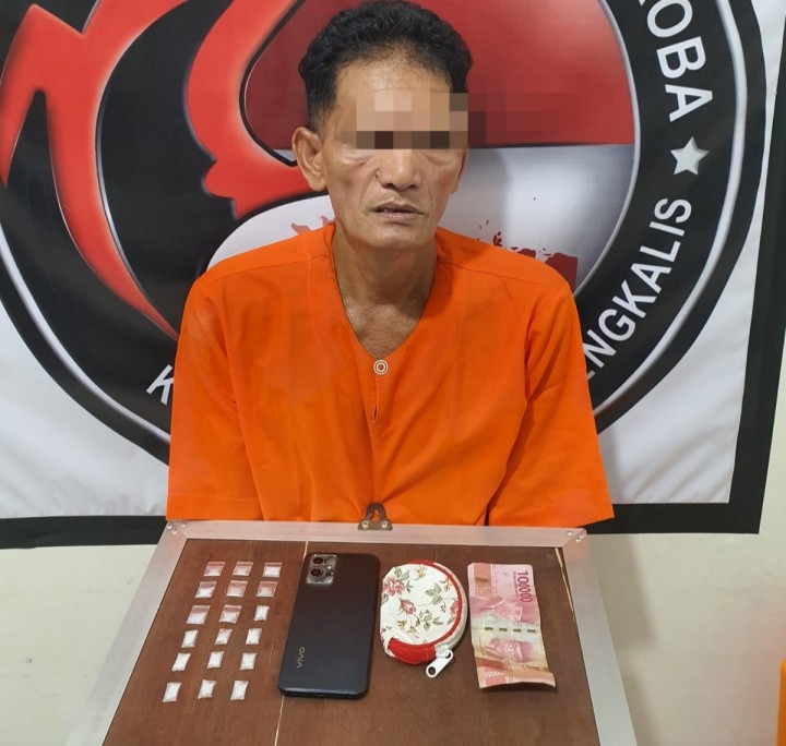 Bukan Mau Taobat, Eh Malah Menjual Narkoba, JM Diringkus Satnarkoba Bengkalis