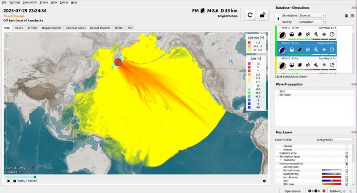 Gempa Berkekuatan Magnitudo 8.7 Guncang Rusia, BMKG Rilis Peringatan Tsunami untuk Wilayah Timur Indonesia 