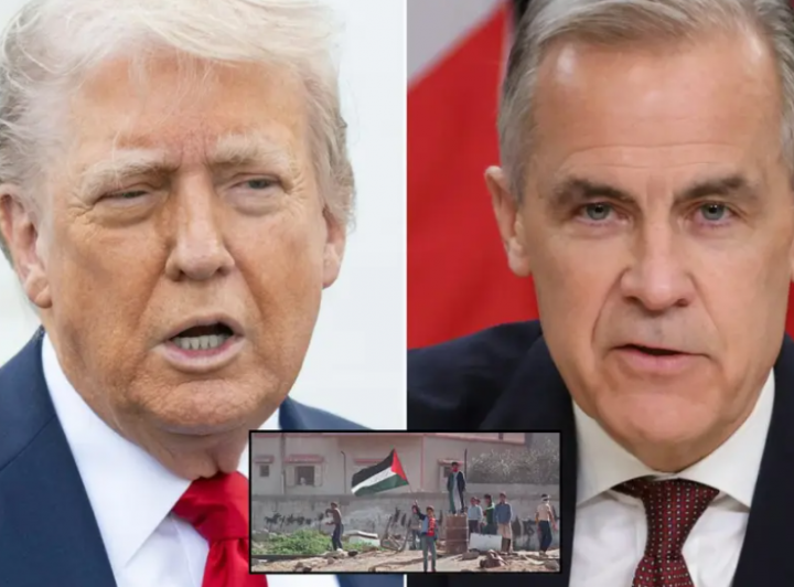 Presiden AS Donald Trump, PM Kanada Mark Carney /AFP