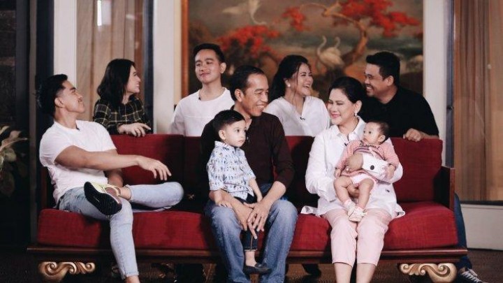 Keluarga Presiden ke-7 Joko Widodo. Sumber: tribunnews.com