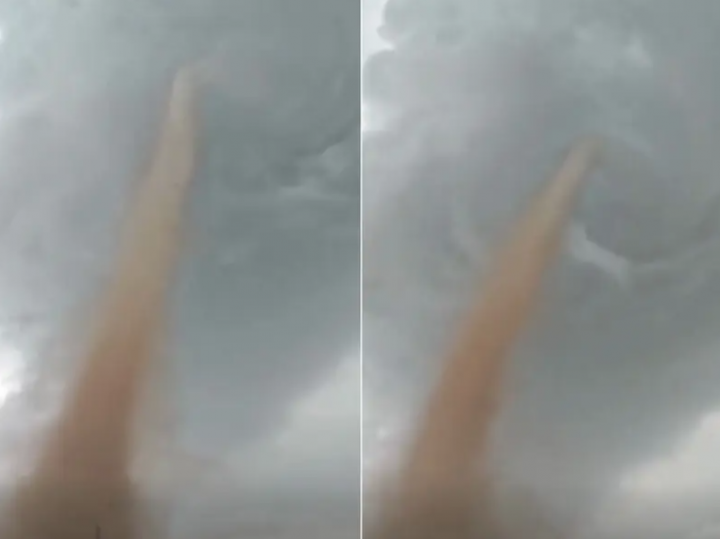 Video Viral Menangkap Momen Tornado Hantam Taman Geologi Vulkanik Tiongkok