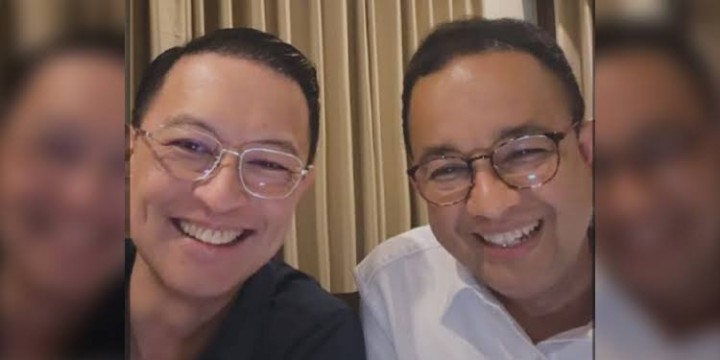 Anies Baswedan dan Tom Lembong. Sumber: Internet