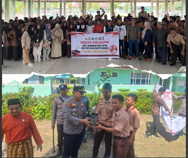 Polsek Sungai Apit Gencarkan Edukasi Anti Narkoba & Green Policing di Sekolah