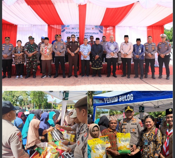 Warga Kota Siak Serbu Gerakan Pangan Murah, Beras & Gula Premium Ludes Diserbu Pembeli