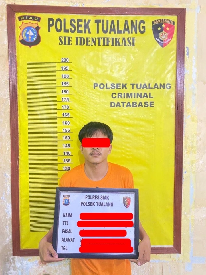 Mekaar Tualang Ditangkap Polisi