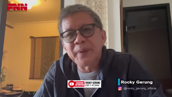 Rocky Gerung Sentil Jokowi: Presiden Bukan Bapak Bangsa, Kok Tak Boleh Dikritik?