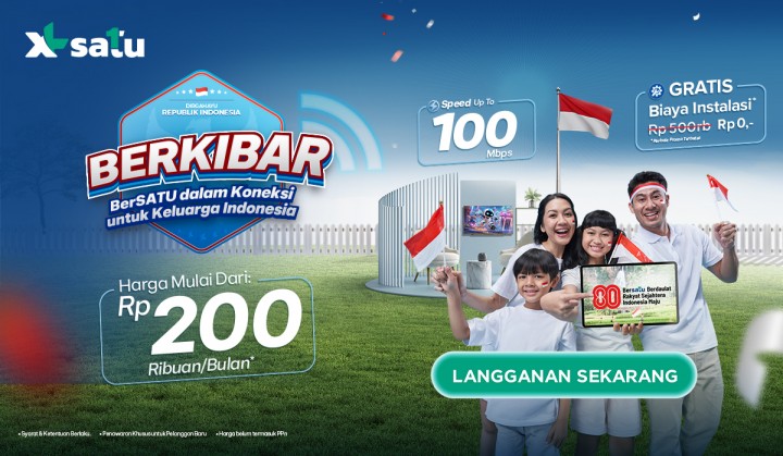 XL SATU Hadirkan Promo Spesial ”BERKIBAR, BerSATU dalam Koneksi untk Keluarga Indonesia”   