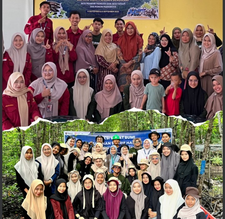 Aksi Sobat Bumi STAI Susha Siak 2025: Tanam 200 Pohon Mangrove dan Dorong Ketahanan Pangan