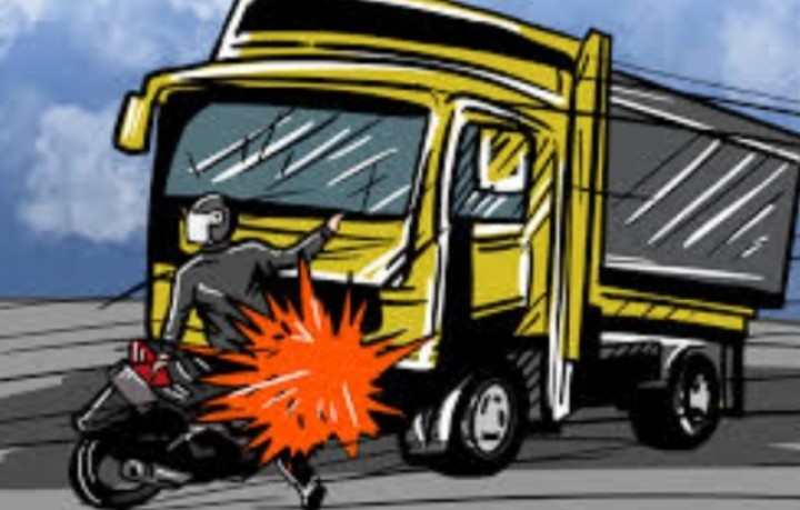 Kepala Pecah Ditabrak Truck, Warga Kelapapati Bengkalis Tewas