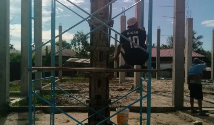 Pembangunan Masjid Nurul Hidayah di Desa Senggoro Bengkalis Masih Tahap Awal, Ketua Panitia : Mari Berinfak, Sodakoh dan Wakaf