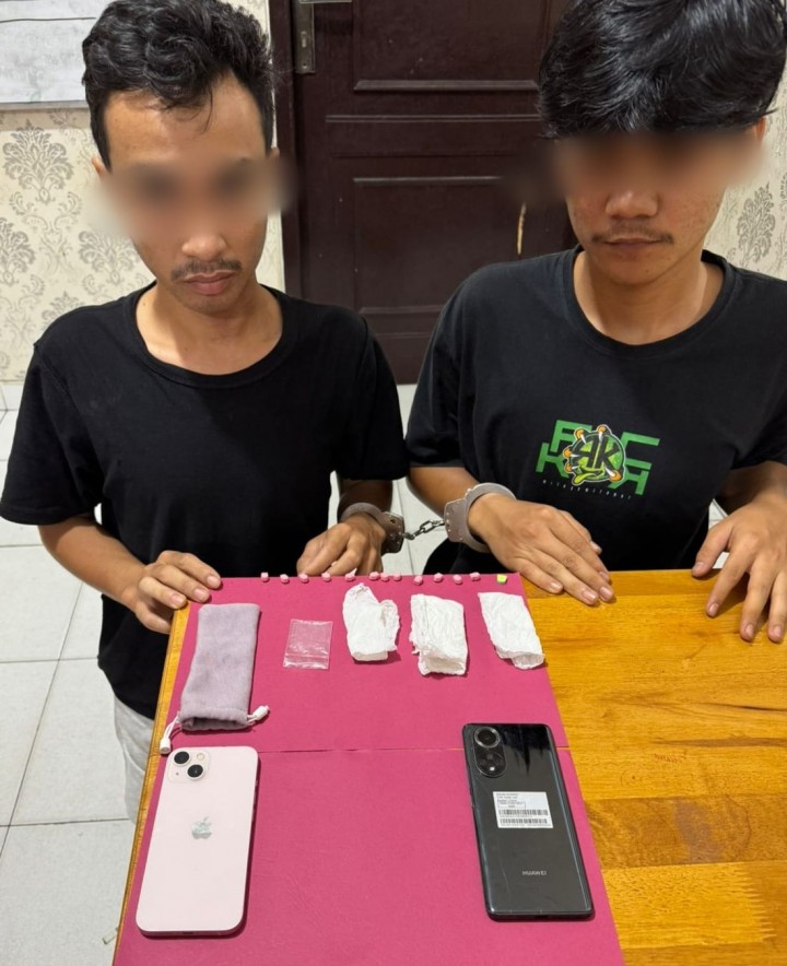 Satresnarkoba Polres Siak Ungkap Peredaran 13 Butir Ekstasi di Tualang, Dua Bandar Diamankan