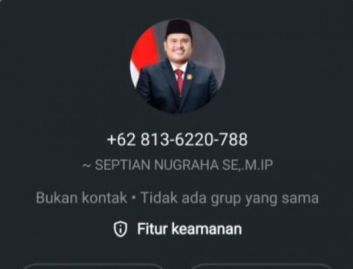 Penipu Ini Catut Nama Ketua DPRD Bengkalis, Septian : Bukan Saya dan Itu Hoax