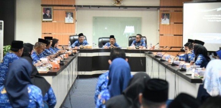 Pemkab Bengkalis Rapat Realisasi Fisik, Bagi OPD Zona Merah Diminta Segera Akselerasi