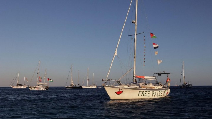 9 Kapal dari 40 Kapal Global Sumud Flotilla Berhasil Menembus Blokade Israel di Jalur Gaza 