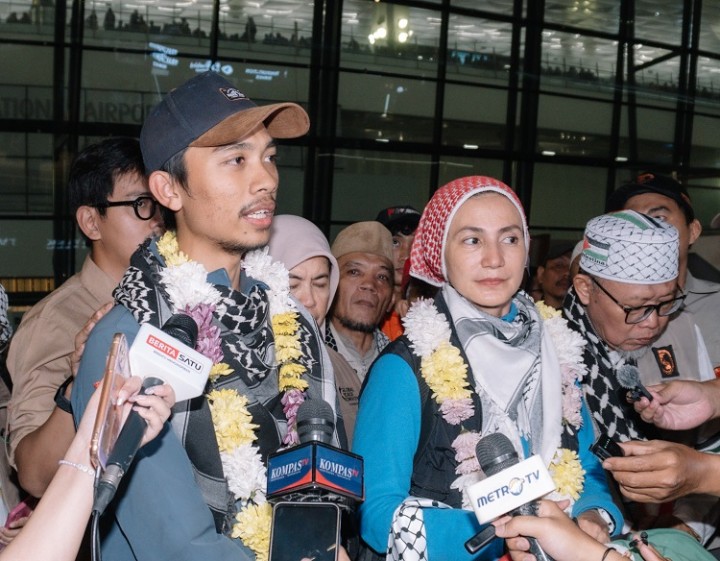 Wanda Hamidah dkk Tiba di Indonesia, Ceritakan Pengalaman Upaya Tembus Blokade Israel ke Jalur Gaza Bersama GSF 