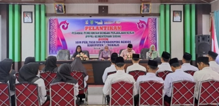 72 Orang PPPK Kemensos Dilantik Jalankan Tugas di Bengkalis