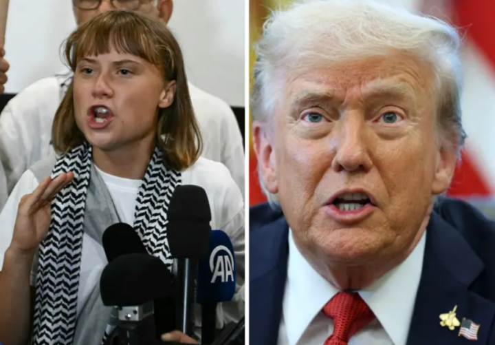 Aktivis Greta Thunberg dan Presiden AS Donald Trump /AFP