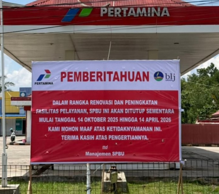 Demi Kelancaran Renovasi, SPBU BLJ  Air Putih Ditutup Sementara