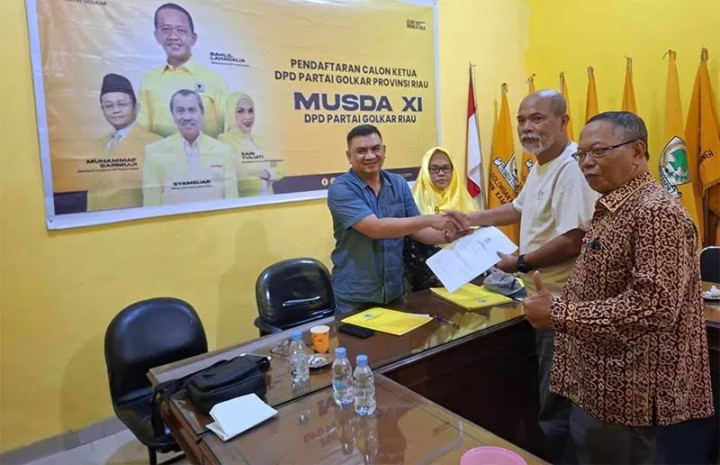 Golkar Riau Buka Pendaftaran Ketua, Ridwan GP Ambil Formulir Perdana