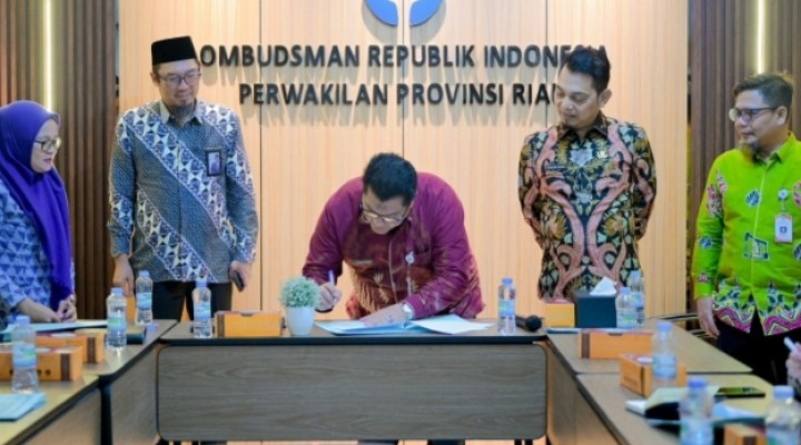 Pemkab Bengkalis Tanda Tangani BA Bersama Ombudsman RI