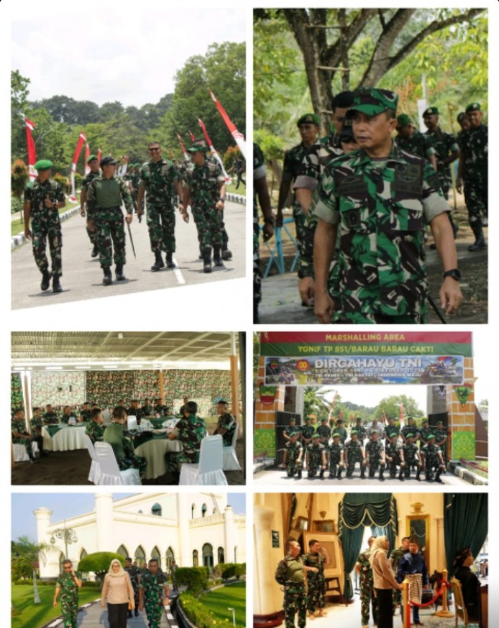 Irdam XIX/Tuanku Tambusai Tinjau Pembangunan Brigif 89/GG dan Yonif TP 851/BBC di Siak