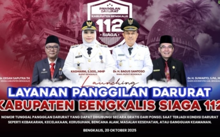 Peluncuran Panggilan Darurat 112, Asisten I: Kehadiran Menjadi Langkah Penting Wujudkan Pelayanan Publik